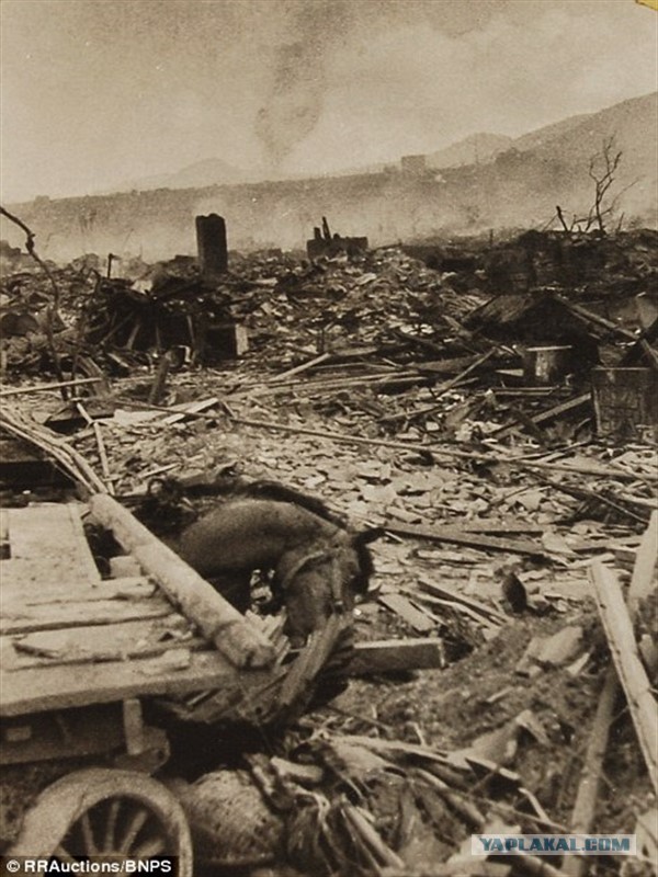 Конфискованные фотографии разрушенного ядерной бомбой Нагасаки
