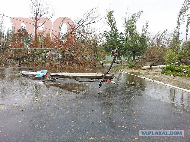 Ночной ураган в Днепропетровске, 24.09.2014.