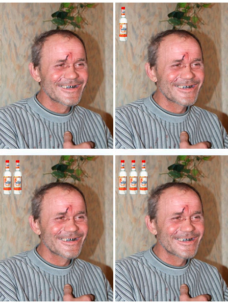 4 бокала вина...