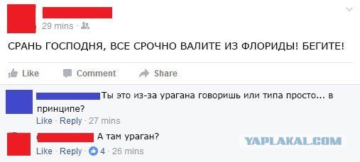Смешные комментарии из социальных сетей 21.10.2016