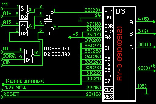 Как подключить zx spectrum к телевизору схема