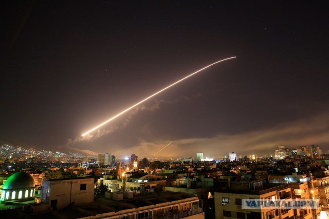 Первые фото Дамаска после  ракетных ударов США
