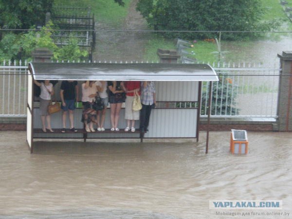 А в Минске дождик прошел