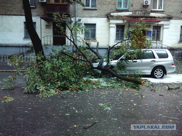 Ночной ураган в Днепропетровске, 24.09.2014.