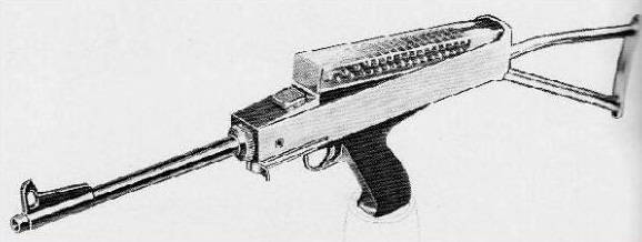Проекты пистолетов-пулеметов с продольным размещением магазина