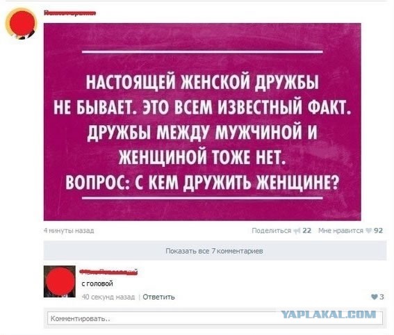 Свежие смешные комментарии из социальных сетей