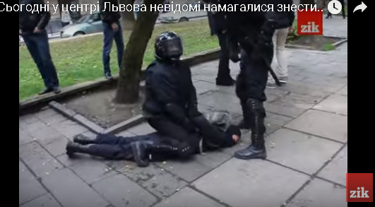 Столкновения с правоохранителями во Львове