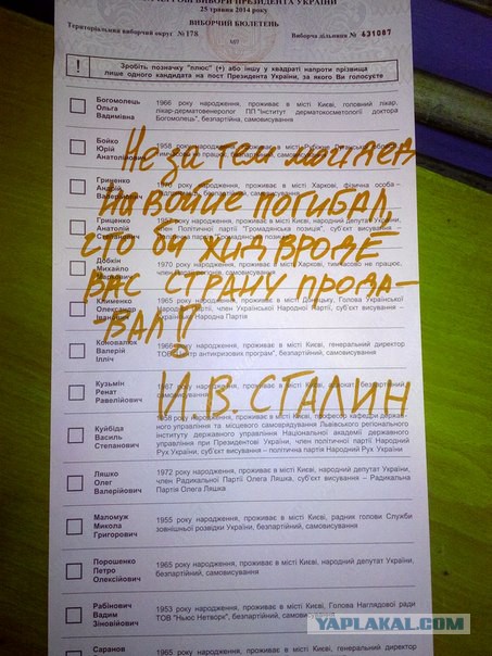 Выборы в Украине. Самые честные!