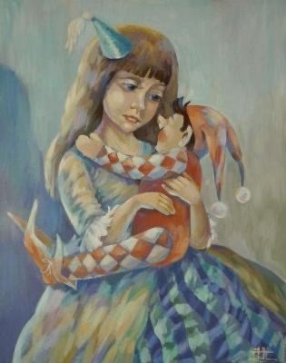 Живопись. Девочки и куклы