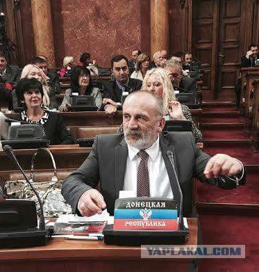 Сербский депутат принес в парламент флаг ДНР