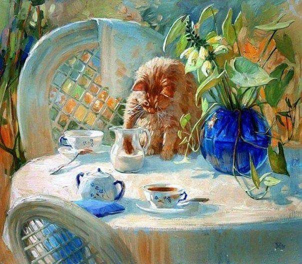 Рисованные киски