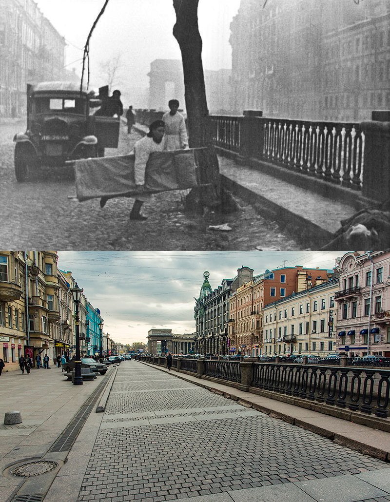 Санкт петербург до и после войны
