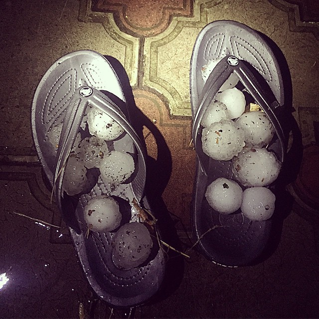 Град «размером с яйцо» на Северном Кавказе