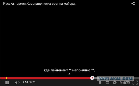 Русская армия. Командир полка орет на майора