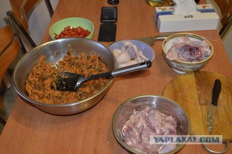 Фаршированная курица.