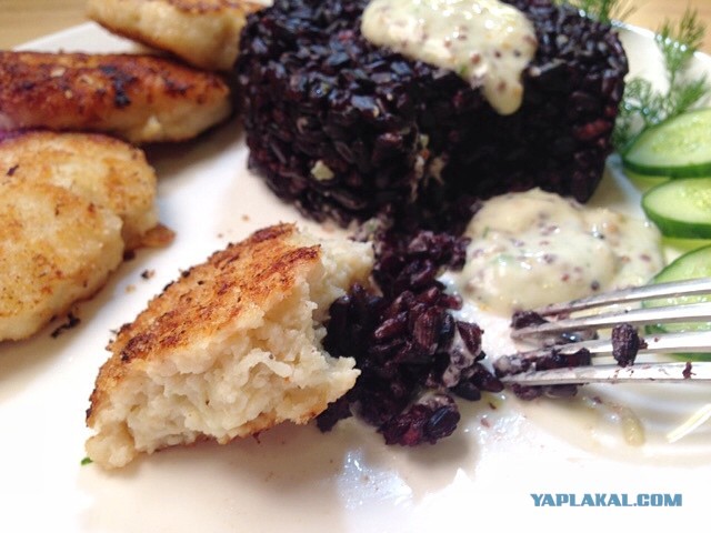 Говядина с капустой и рисом