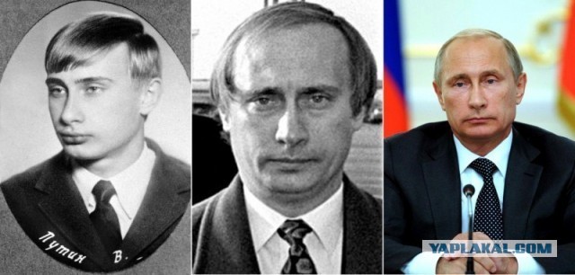 А если взять и соединить "молодые" и "старые" версии знаменитостей
