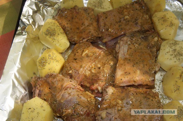 Бараньи ребрышки в духовке