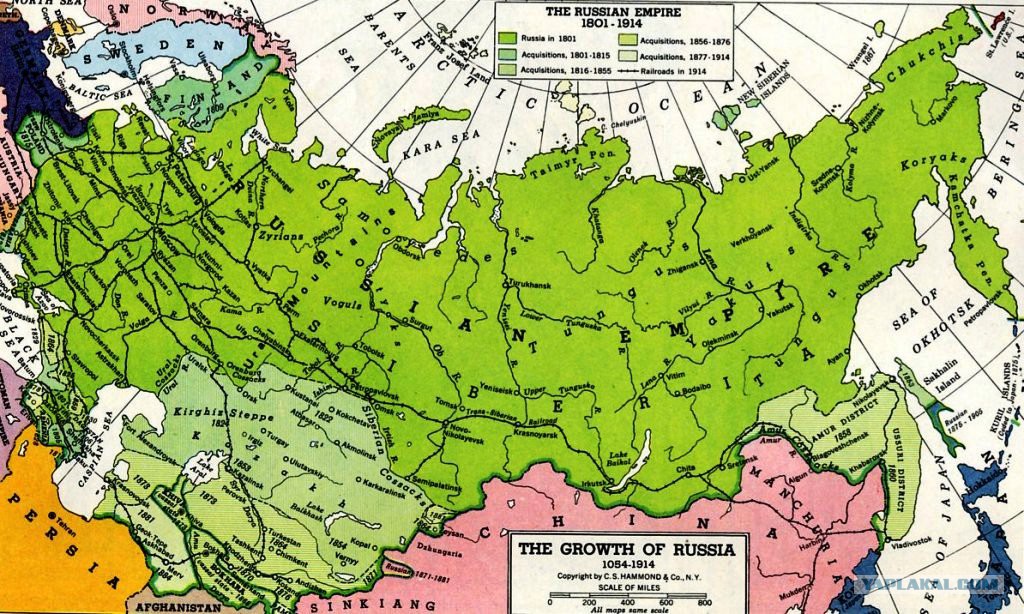 Карта национальностей российской империи