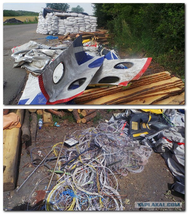 Фото с места крушения малазийского Боинга 777