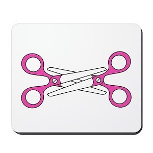 Изображение ножниц девушки