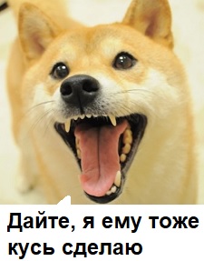 Пёс делает кусь