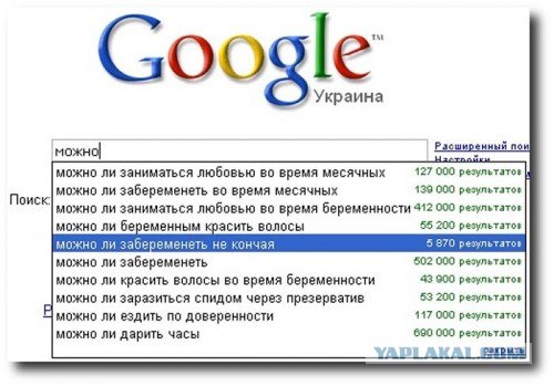 Приколы из Google