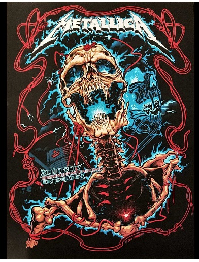 Концертные постеры от Metallica...
