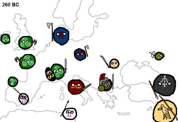 Европейские войны на карте