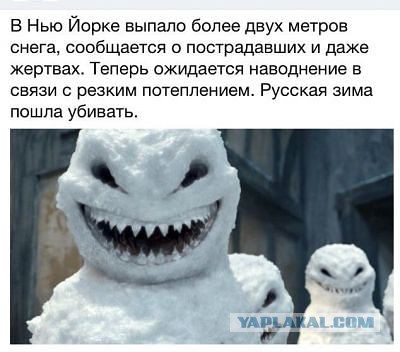 США парализованы мощнейшим снегопадом
