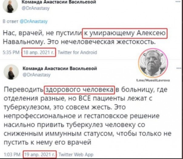 США предупредили Россию о последствиях в случае смерти Навального