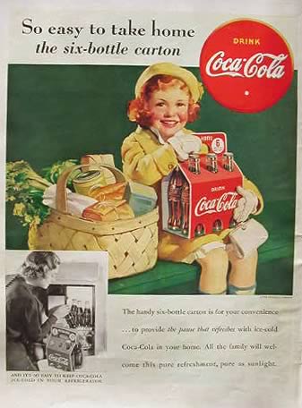 Старая реклама Coca-cola (13 принтов)