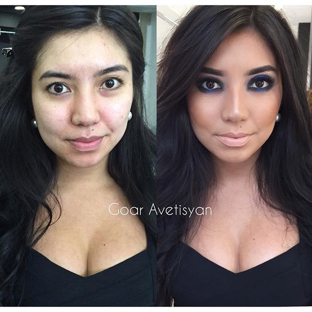 Девушка-визажист превращает серых мышек