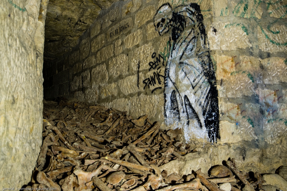 Кладбище под парижем катакомбы
