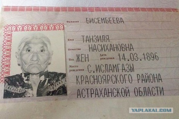 Жительницу Астраханской области признали самым пожилым человеком на планете