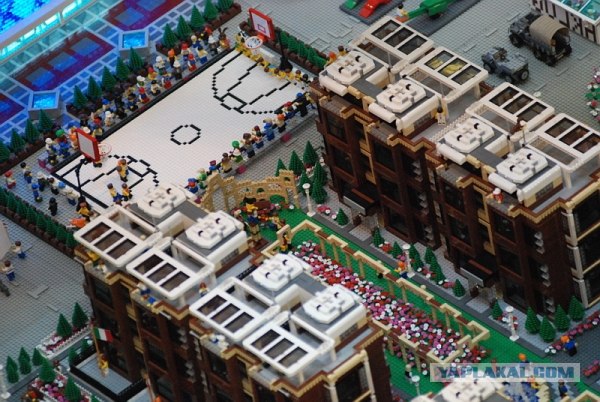 Lego-инсталляция Олимпиады 2008 в Гонконге