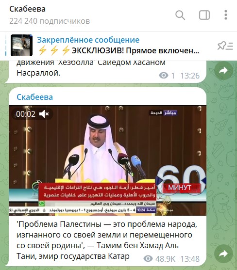 "Если бомбардировки Газы не прекратятся, мы прекратим газоснабжение мира"