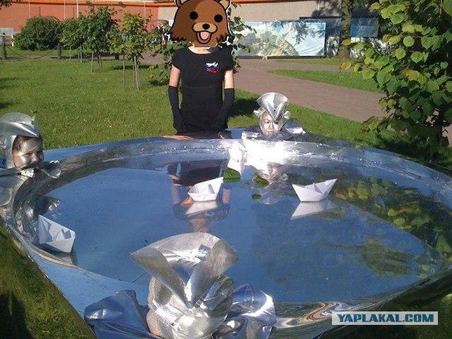 Живые детские скульптуры на приеме у губернатора