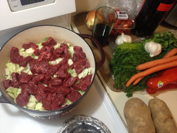 Холостяцкая кухня. Щи.