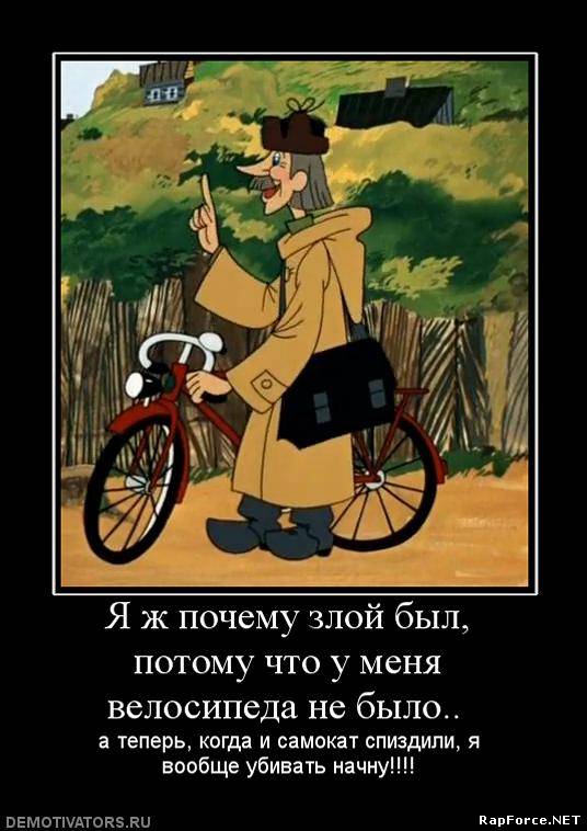 Велоугонщика  жестоко наказали.