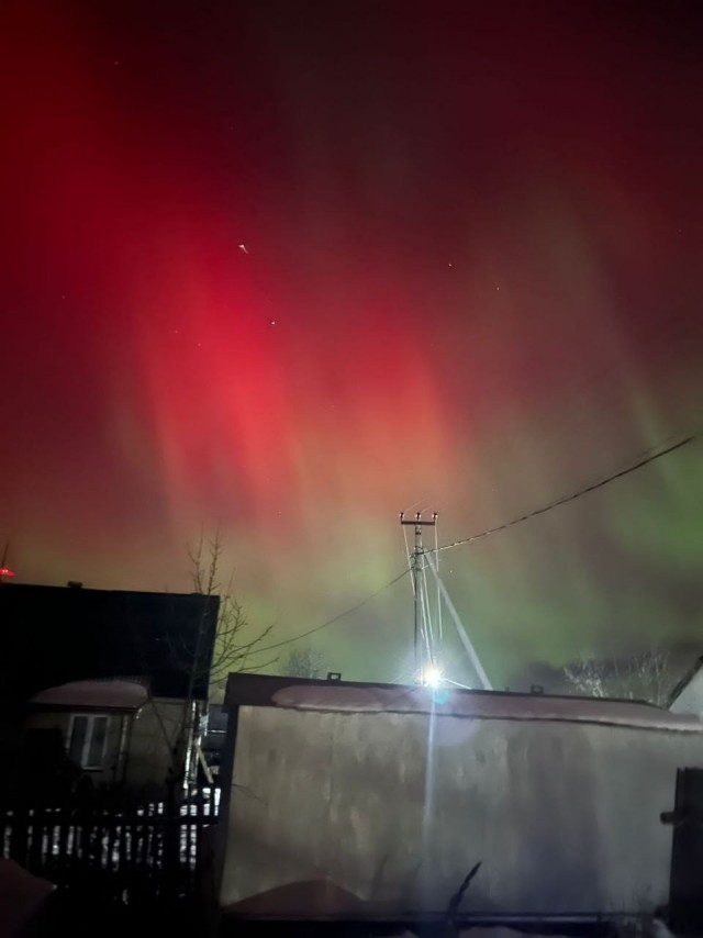 Северное сияние в Екатеринбурге