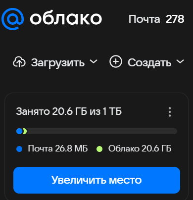 Облако mail.ru