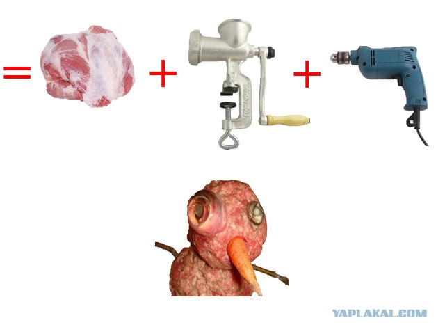 Что будет, если к мясорубке приделать дрель?