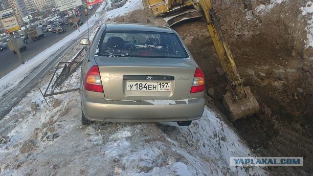 Летающий Hyundai Accent