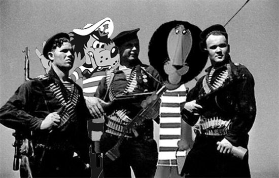 Мультяшки тоже воевали!