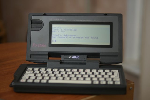 Atari Portfolio — ноутбук Джона Коннора