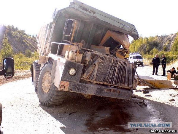 дтп с участием двух "Белазов"