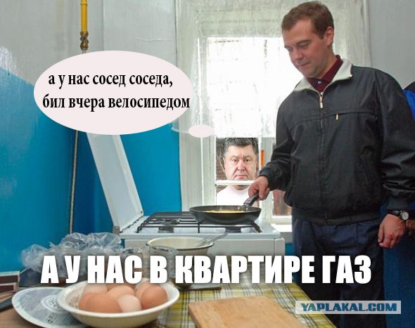 Фотожаба: Медведев жарит яишницу