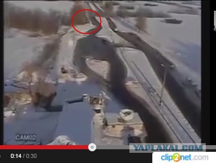 Видео разрыва градов.