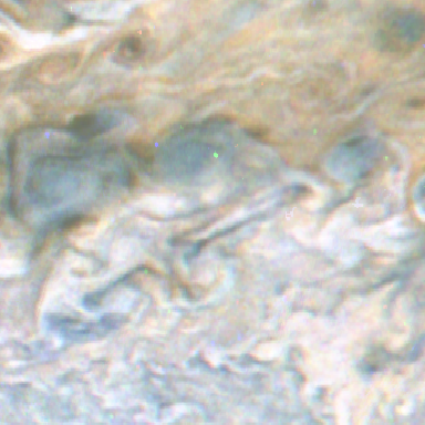 Космический аппарат Juno прислал невероятное фото штормов на Юпитере (3 пикча)